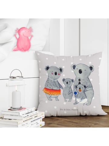 Mr. & Mrs. Panda Kuschelkissen 40x40 Koala Familie ohne Spruch in Grau Pastell