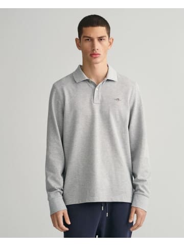 Gant Langarmshirt in grey melange