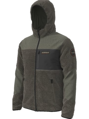 Napapijri Hoodie "Yupik Fzh 3" in Braun