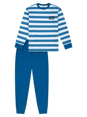 Schiesser Pyjama Nightwear 1 in Blau