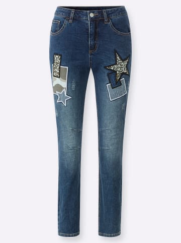 Heine 5-Pocket-Jeans in blue-stone-washed
