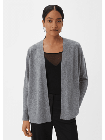 comma Strickjacke langarm in Grau