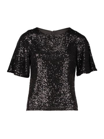 Vera Mont Pailletten-Bluse mit Flügelärmeln in Schwarz