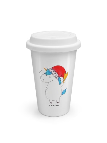 Mr. & Mrs. Panda Trinkbecher To Go Einhorn Weihnachtsmann ohne S... in Weiß