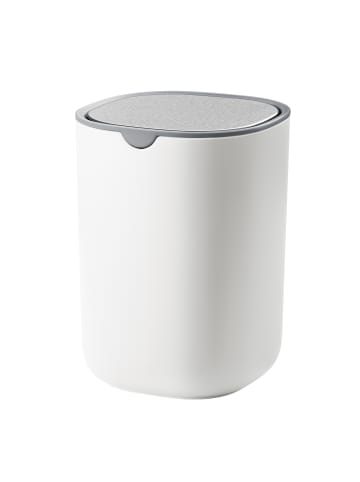 SONGMICS Abfalleimer Parri in Weiß - (B)11.6 x (H)15.8 x (T)11.6 cm - 1.5 L