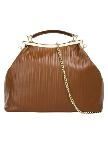 Cluty Handtasche in cognac