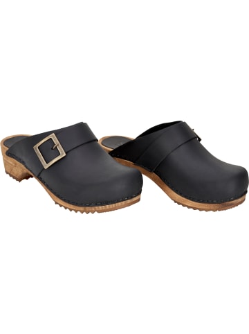 Sanita Comfortwear Clog "Wood-Urban Open" in Schwarz