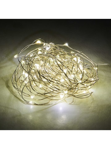 Butlers LED-Lichterkette TWINE LIGHTS I in Silber