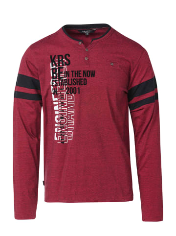 KOROSHI Langarm-t-shirt in rot