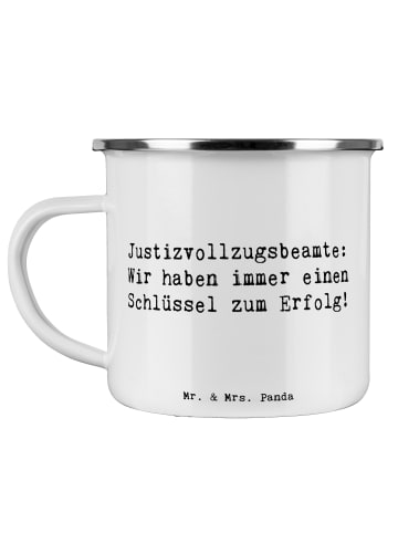 Mr. & Mrs. Panda Tasse Camping Spruch Justizvollzugsbeamter Erfo... in Weiß