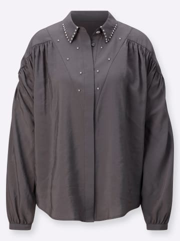 creation L Modal-Bluse in anthrazit