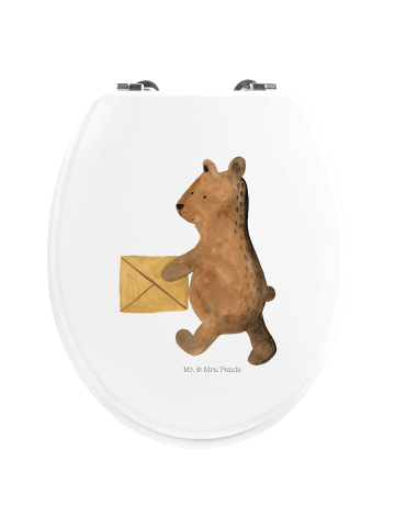 Mr. & Mrs. Panda Klodeckel Bär Zuhause ohne Spruch in Weiß