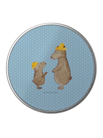 Mr. & Mrs. Panda Aufbewahrungsbox Bären mit Hut ohne Spruch in Blau Pastell