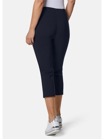 GOLDNER 7/8-Bengalinhose Schlupfhose LOUISA mit Steppnähten in marine