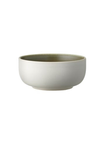 Studio Round Schale North in Matte white/Matte moss