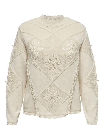 ONLY Carmakoma Strickpullover in Birch