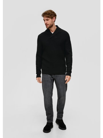 s.Oliver Strickpullover langarm in Schwarz