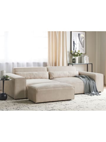 Beliani 2-tlg Modulsofa HELLNAR in Beige