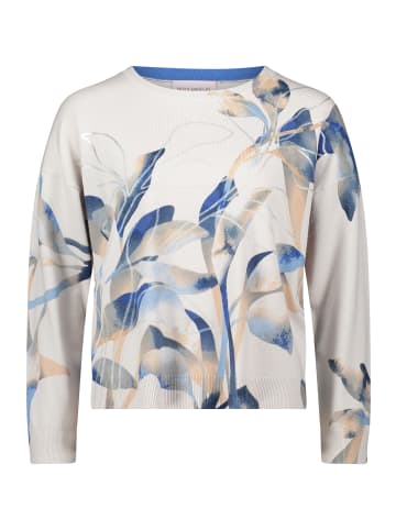 Betty Barclay Strickpullover mit Print in Grey/Blue