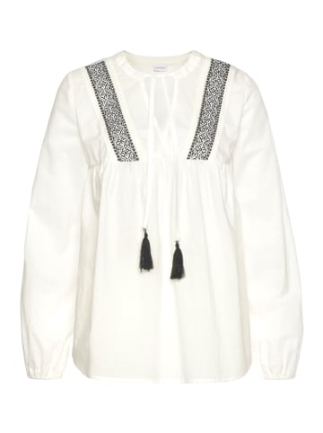 LASCANA Langarmbluse in creme