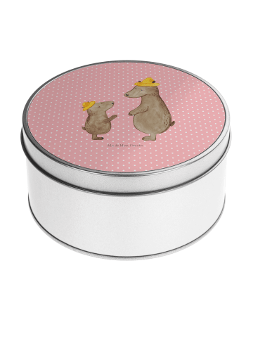 Mr. & Mrs. Panda Kaffeedose Bären mit Hut ohne Spruch in Rot Pastell