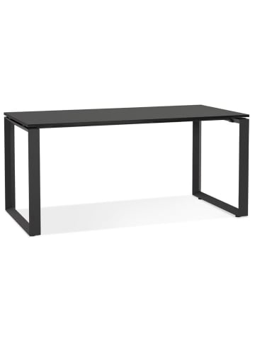 KADIMA DESIGN Schreibtisch 160x80 cm, Computertisch Buro minimalistisch in Schwarz