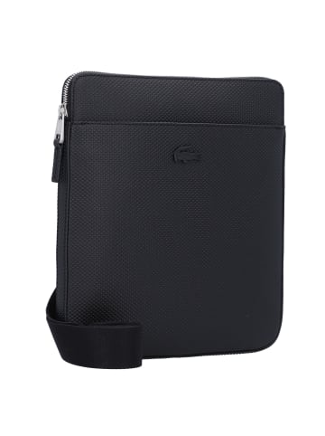 Lacoste Chantaco Umhängetasche Leder 24 cm in black