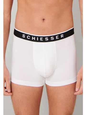 Schiesser Boxershorts 3er Pack in Weiß