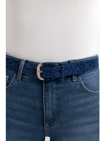 collezione alessandro Ledergürtel " Glitter Line " in blau