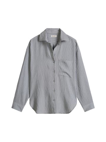 Marc O'Polo Streifenbluse relaxed in Medium Blue