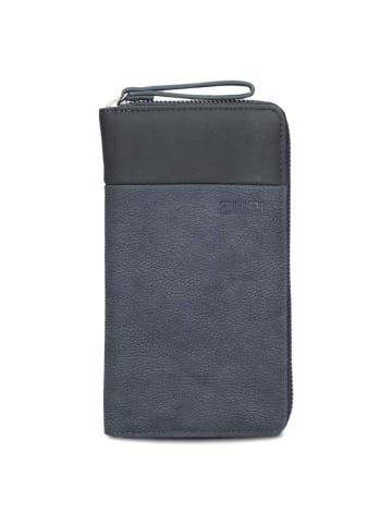 Zwei Eva Geldbörse 20 cm nubuk blue