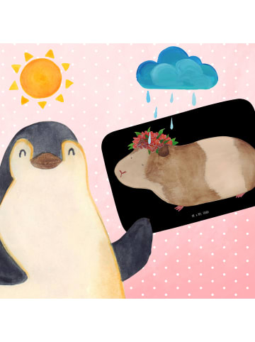Mr. & Mrs. Panda Duschmatte Meerschweinchen Weisheit ohne Spruch in Schwarz