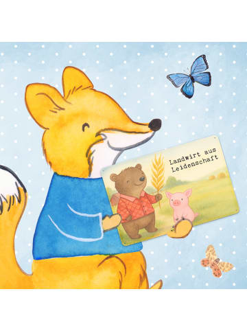 Mr. & Mrs. Panda Blechschild Landwirt Leidenschaft Design mit Sp... in Weiß