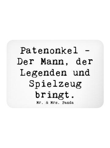 Mr. & Mrs. Panda Kühlschrankmagnet Spruch Patenonkel Geschenk mi... in Weiß