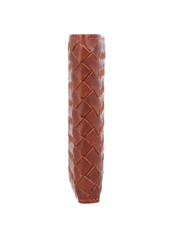 mano Don Luca Geldbörse Leder 10,5 cm in cognac