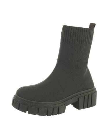 Ital-Design Stiefelette in Olive