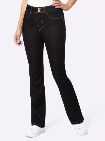 Sieh an! Bootcut-Jeans in black-denim