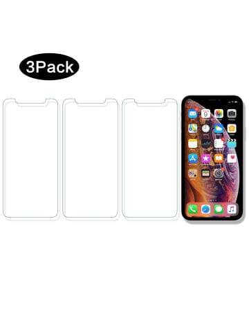 Platyne 3er-Pack Panzerglas für iPhone XR in Transparent
