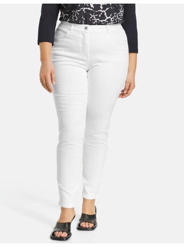 SAMOON Hose Jeans lang in white