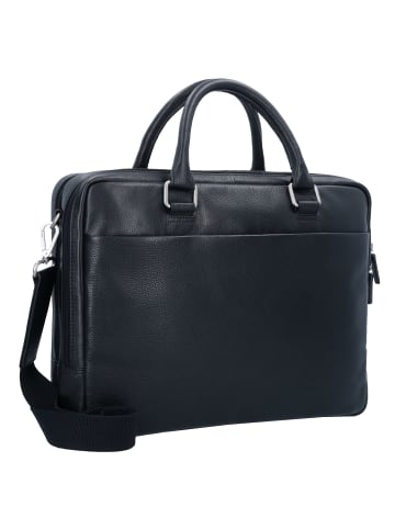 Leonhard Heyden Berlin Aktentasche Leder 39 cm Laptopfach schwarz