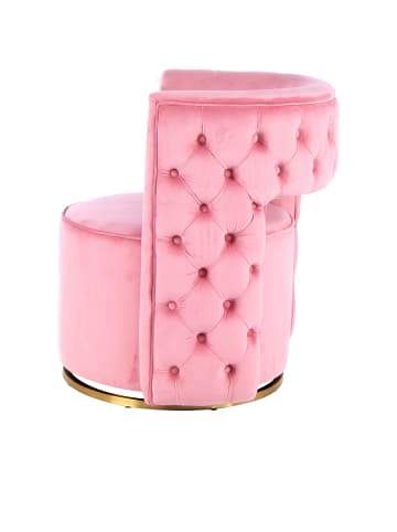 Kayoom Sessel Drehsessel Beverly in rosa - gold