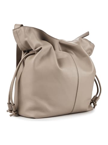 Marc O'Polo Beuteltasche Leder 41 cm in earthy taupe