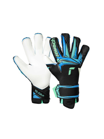 Reusch Torwarthandschuhe Attrakt RE:GRIP Evolution in 7272 black/ocean light