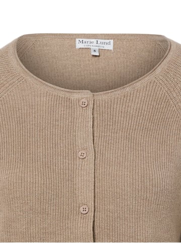 Marie Lund Strickjacke in taupe - 0003