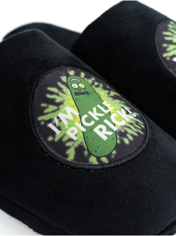 Rick and Morty Rick and Morty Hausschuhe I´m Pickle Rick! Slipper Pantoffeln in schwarz