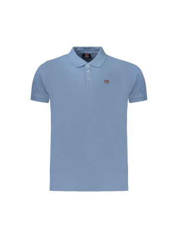 NORWAY 1963 Blau Herren Poloshirt aus Baumwolle