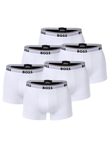 BOSS Boxershort 6er Pack in Weiß