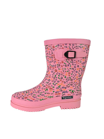 Regenliebe Gummistiefel Flowers Halbschaft in rosa