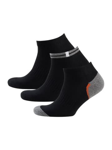 NUR DER Sneakersocken Sneaker Sport in Schwarz