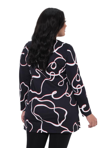 Ulla Popken Longshirt in schwarz